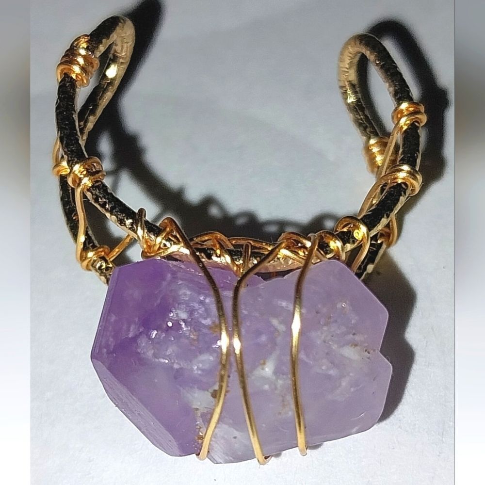 Purple EMERY ROSE STONE RING - Picture 6 of 11